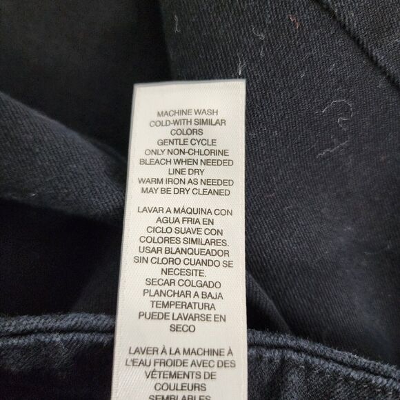 Chico's Fabulously Slimming Womens Ankle Pants Size 1.5 Medium 10 Pull On Black - Picture 8 of 9